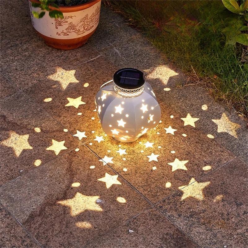 Outdoor Lighting Panel - Garden Star Projector Lamp Hanging Solar