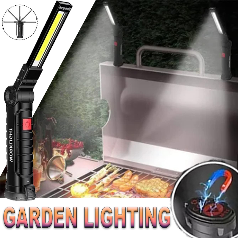 Outdoor Lighting Panel - Portable LED Flashlight with Magnetic Hook