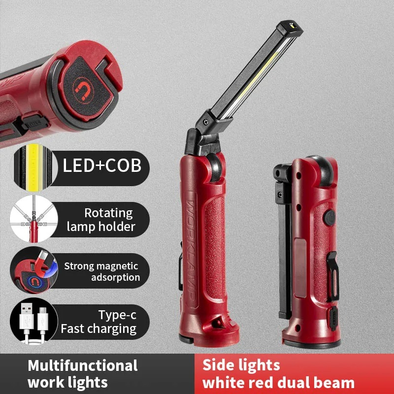 Outdoor Lighting Panel - COB LED Work Light Rechargeable Folding