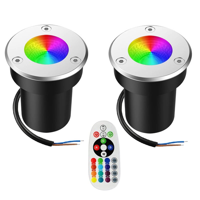 Outdoor Lighting Low Voltage - A01F-Outdoor 12V RGBW In Ground Light