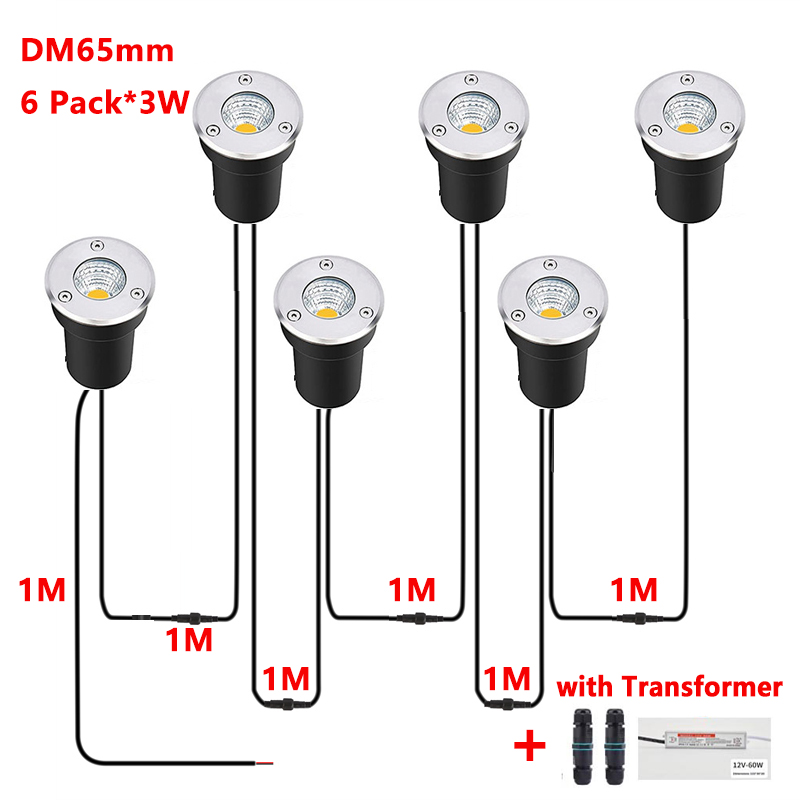 Outdoor Lighting Low Voltage - IP67 Waterproof LED Buried Light DC12V