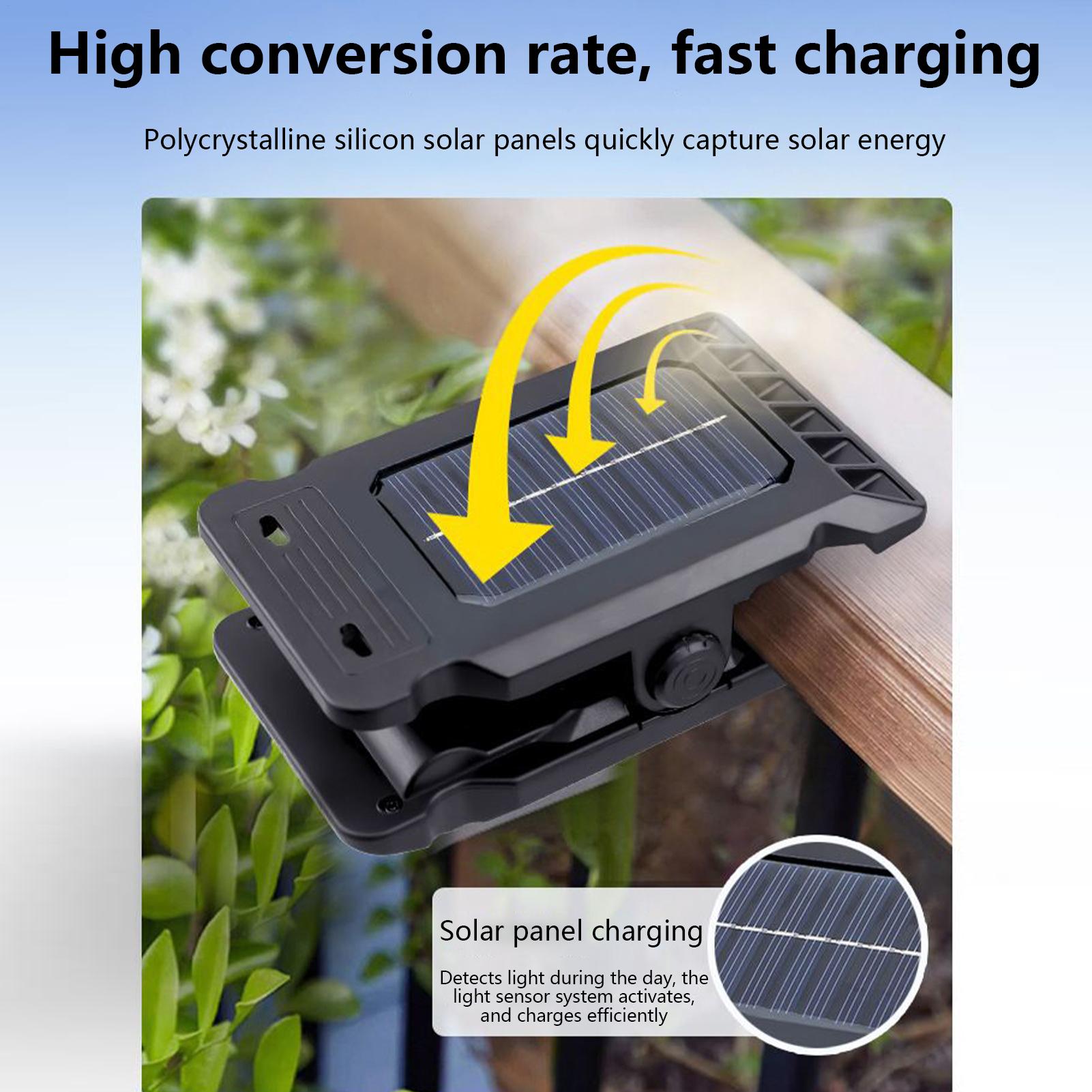 Umbrella Led Clip - Solar Clip Light Smart Sensor Fence