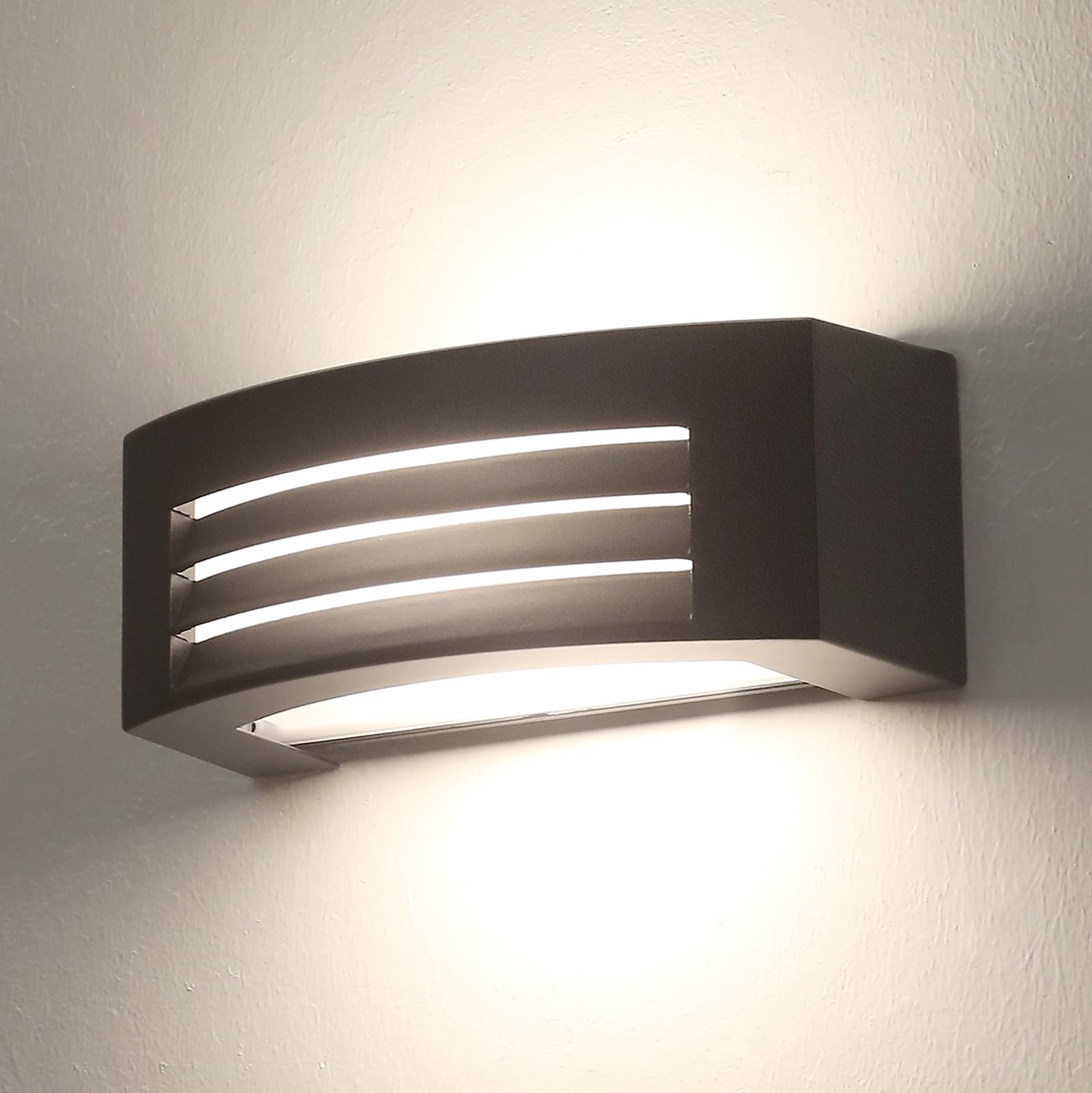 Outdoor Lighting Mains Powered - Outdoor Wall Light, Aluminum Exterior Wall