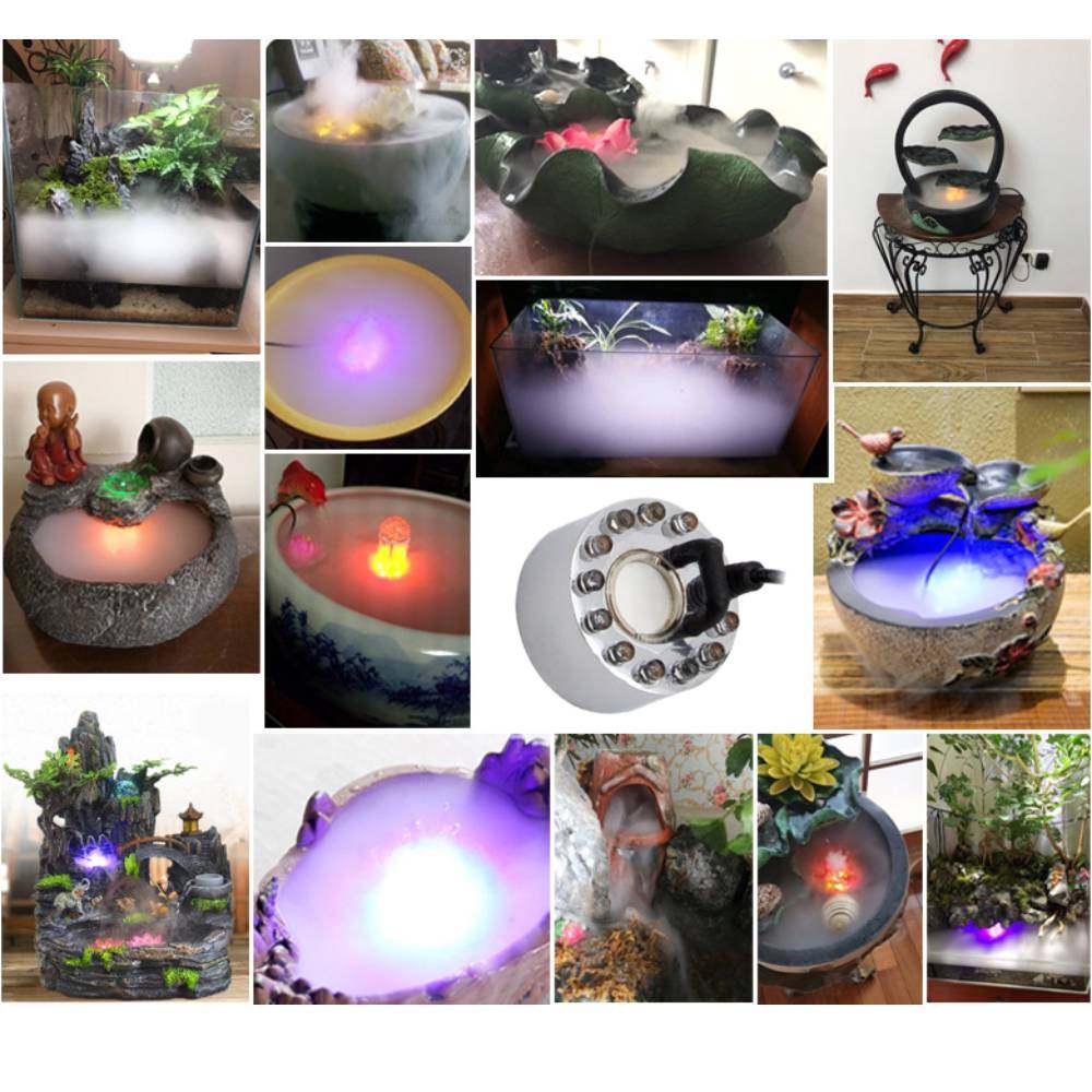 Color Changing Outdoor - 12-LED Color Changing Waterproof Mist Maker