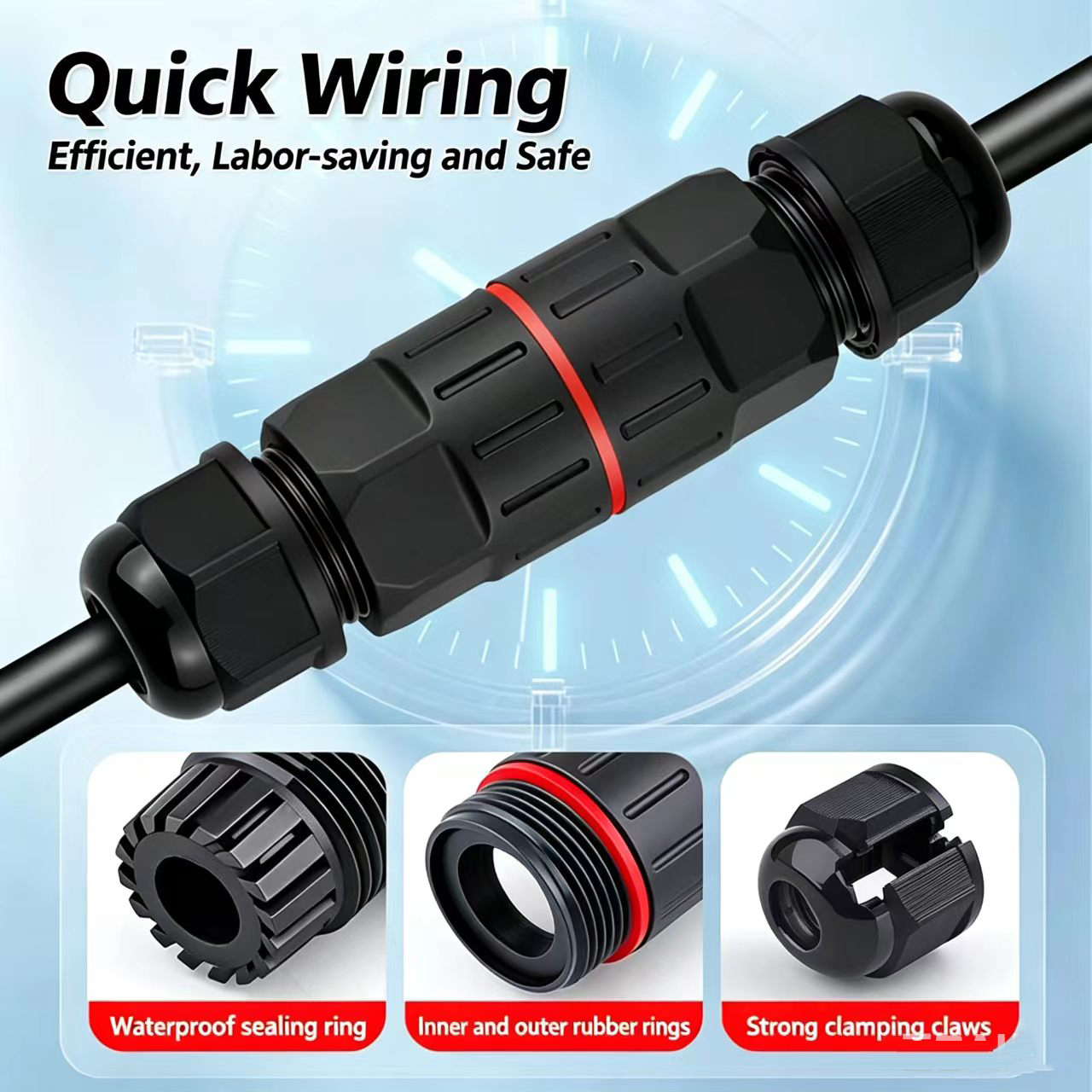 1Pc 2 Pin 3 Pin Wire Connector - đánh giá và giá Outdoor Lighting Low Voltage