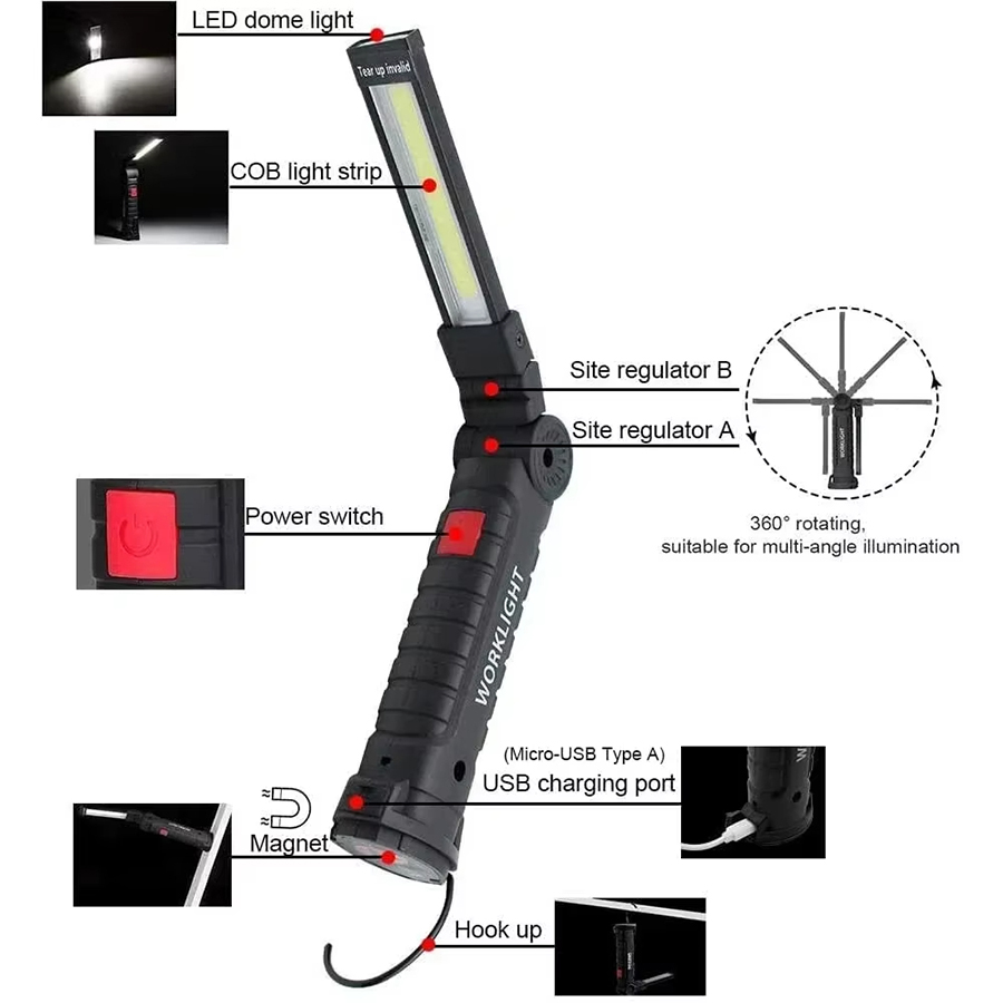 Portable LED Flashlight with M - đánh giá và giá Outdoor Lighting Panel