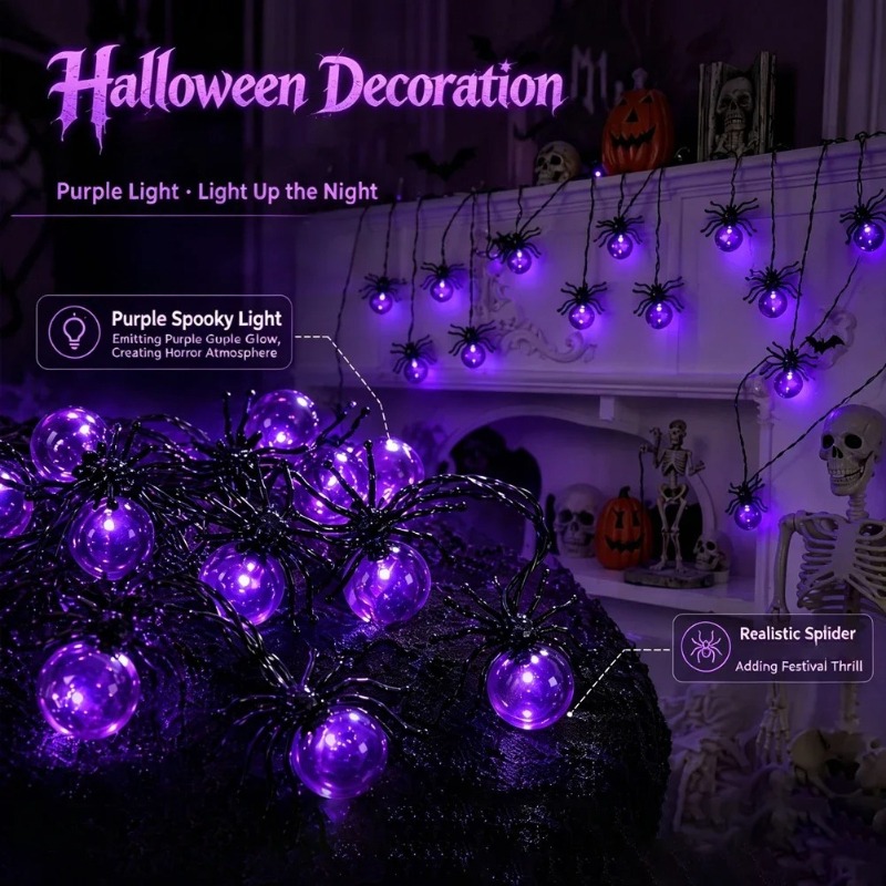 Battery Powered Spider LED Str - đánh giá và giá Outdoor Lighting Battery Powered