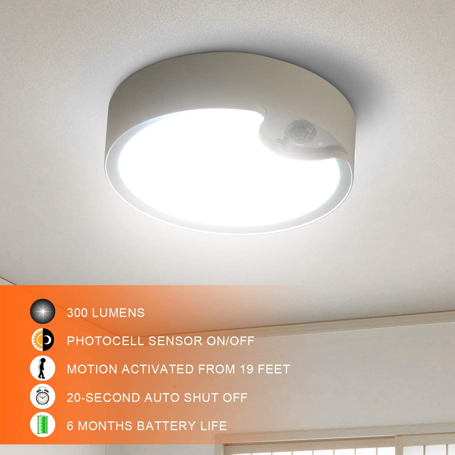 Motion Sensor Ceiling Lights B - đánh giá và giá Outdoor Lighting Battery Powered