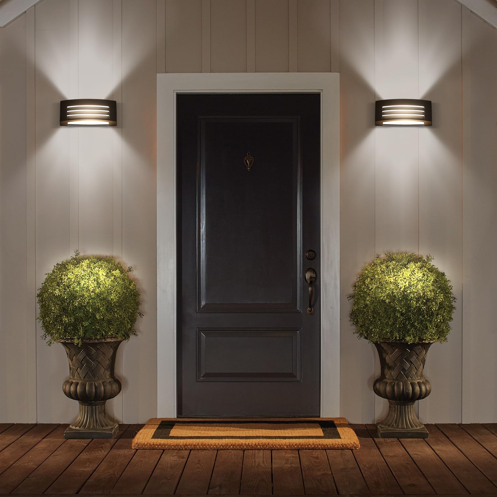 Outdoor Wall Light, Aluminum E - đánh giá và giá Outdoor Lighting Mains Powered