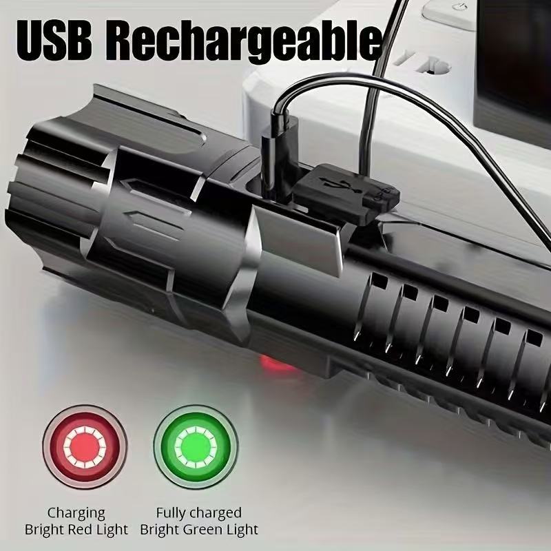 New High-power Led Flashlight  - đánh giá và giá Outdoor Lighting Battery Powered
