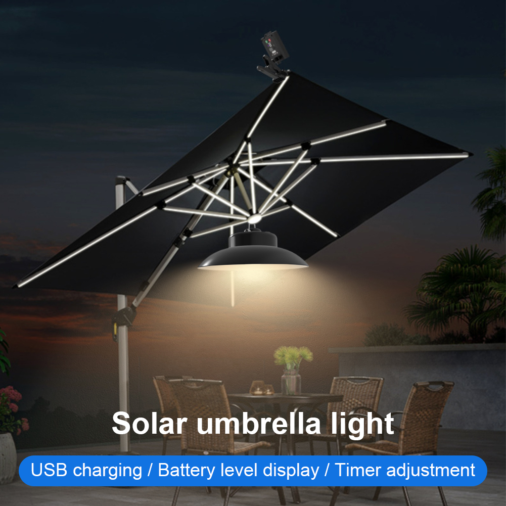 Solar Powered Clip-On Umbrella - đánh giá và giá Umbrella Led Clip