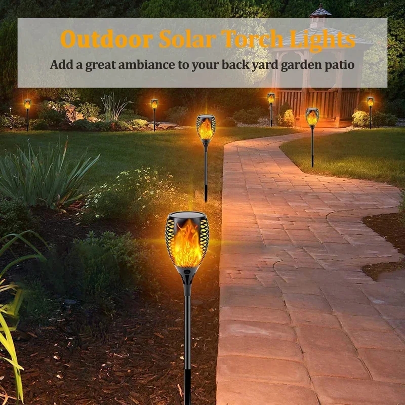 96 LED Outdoor Solar Torch Lig - đánh giá và giá Outdoor Lighting Low Voltage
