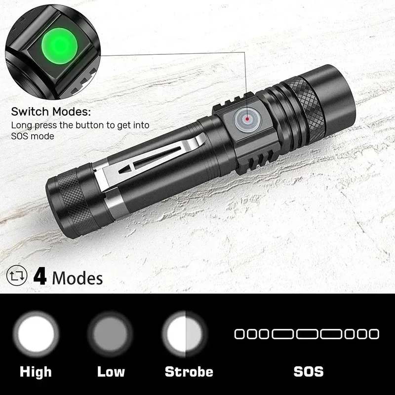 T6 LED Rechargeable Flashlight - đánh giá và giá Outdoor Lighting Panel