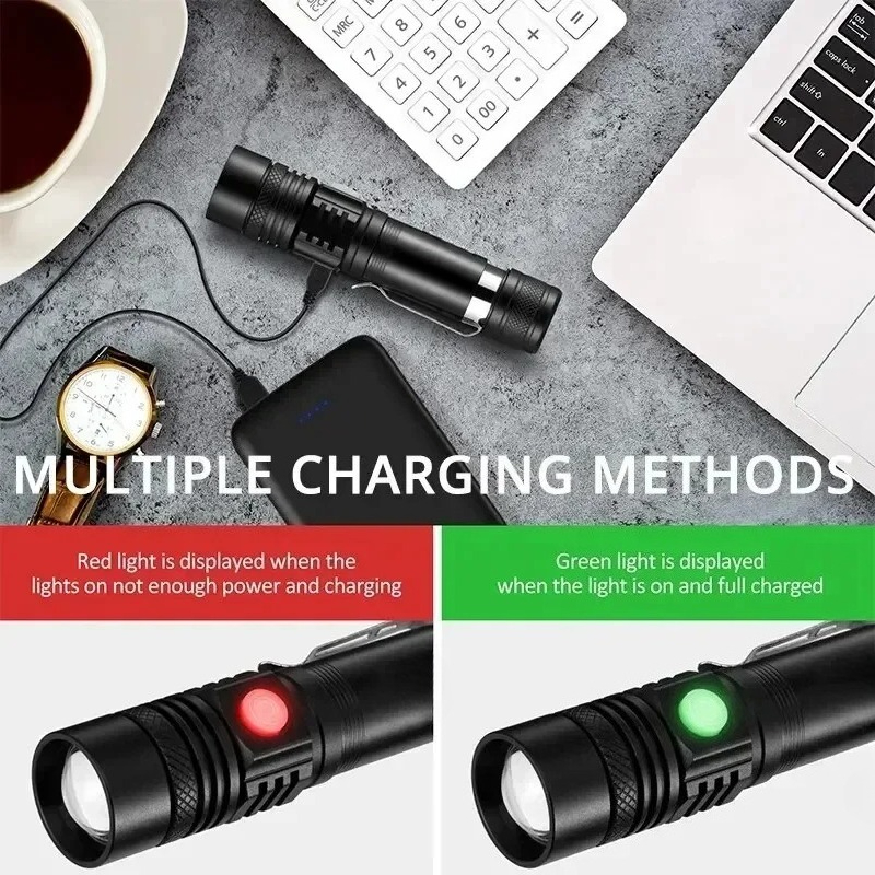T6 LED Rechargeable Flashlight - đánh giá và giá Outdoor Lighting Panel