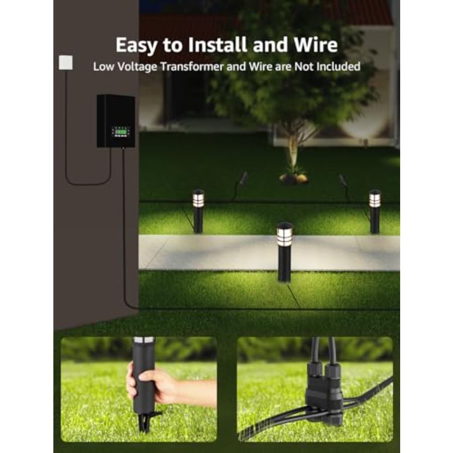 4-Pack Low Voltage Pathway Lig - đánh giá và giá Outdoor Lighting Low Voltage