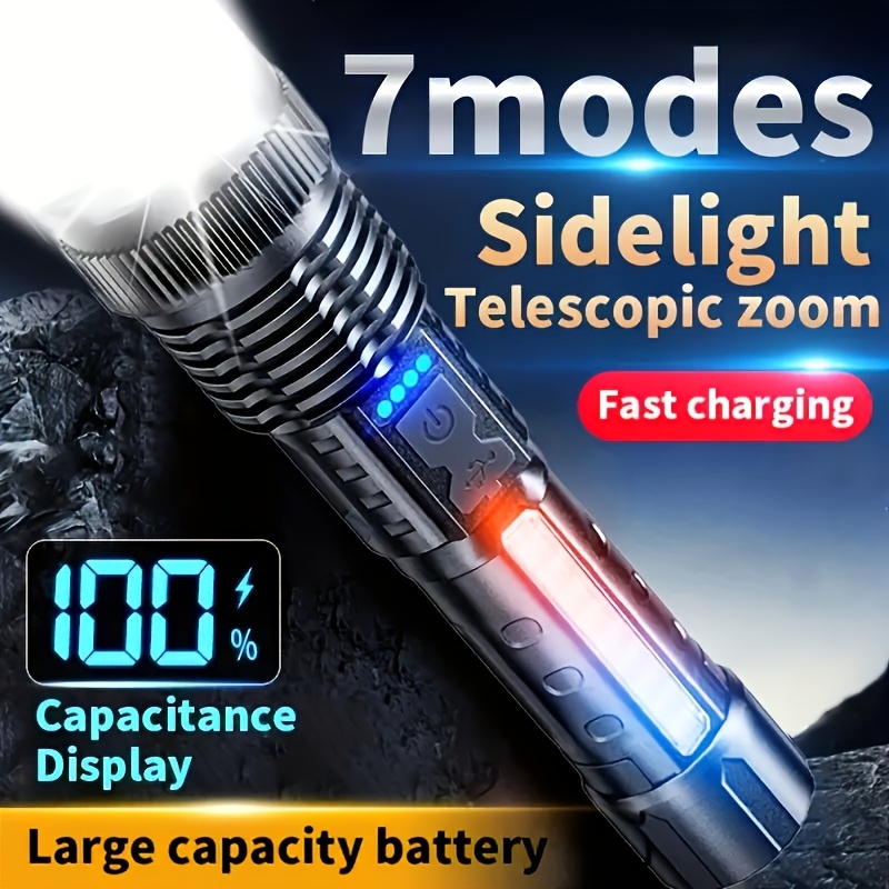 Powerful LED Flashlight Batter - đánh giá và giá Outdoor Lighting Battery Powered