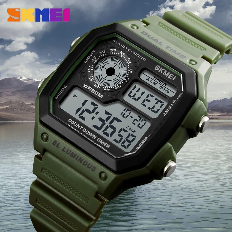 Skmei  Fashion Men PU Strap Mu - đánh giá và giá Outdoor Lighting Zones